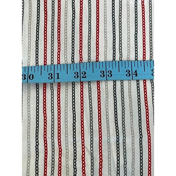 Waverly Inspirations Chain Line Stripe Cotton Fabric 36" x 50" - Picture 2 of 3